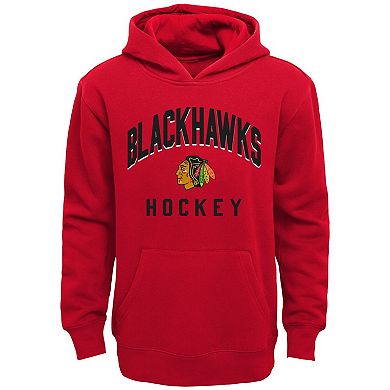 Toddler Red/Heather Gray Chicago Blackhawks Play by Play Pullover Hoodie & Pants Set