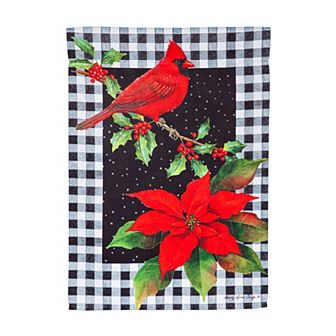Evergreen Enterprises Cardinal & Holly Garden Flag