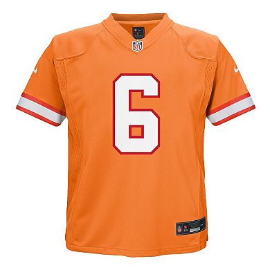 Youth Nike Baker Mayfield Orange Tampa Bay Buccaneers Game Jersey