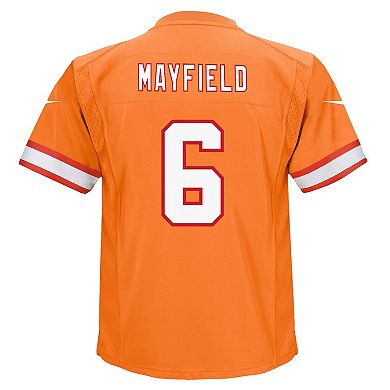 Youth Nike Baker Mayfield Orange Tampa Bay Buccaneers Game Jersey