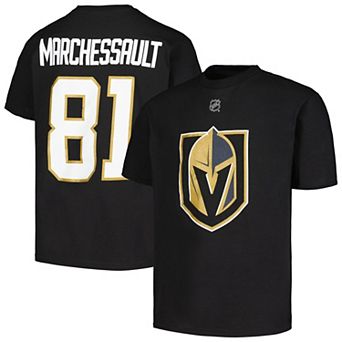 Youth Jonathan Marchessault Black Vegas Golden Knights Player Name & Number T-Shirt