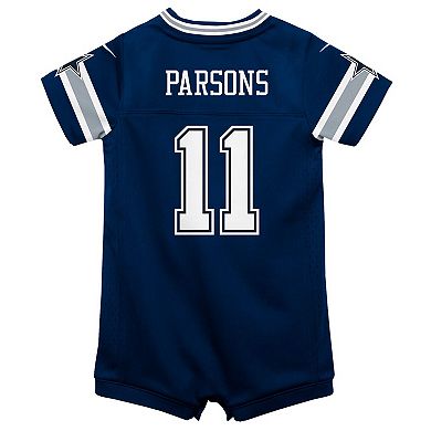 Infant Nike Micah Parsons Navy Dallas Cowboys Game Romper Jersey