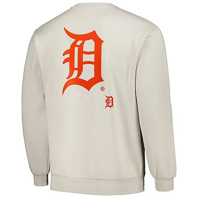 Men's PLEASURES Gray Detroit Tigers Ballpark Pullover Sweatshirt