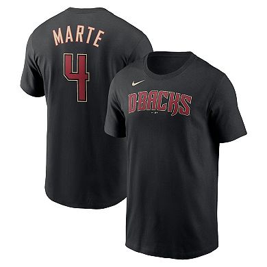 Men's Nike Ketel Marte Black Arizona Diamondbacks Player Name & Number ...