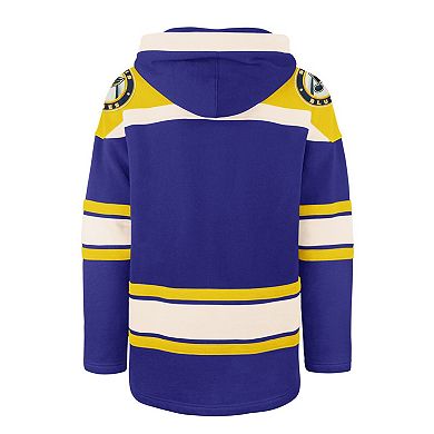 Men's '47 Blue St. Louis Blues Superior Lacer Pullover Hoodie