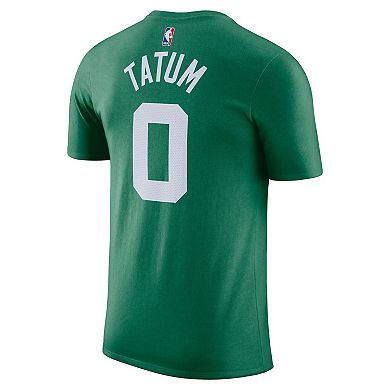 Men's Nike Jayson Tatum Kelly Green Boston Celtics Icon 2022/23 Name & Number T-Shirt