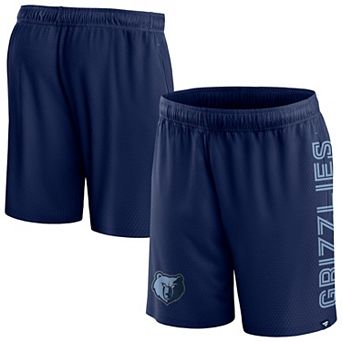 Men's Fanatics Branded Navy Memphis Grizzlies Post Up Mesh Shorts