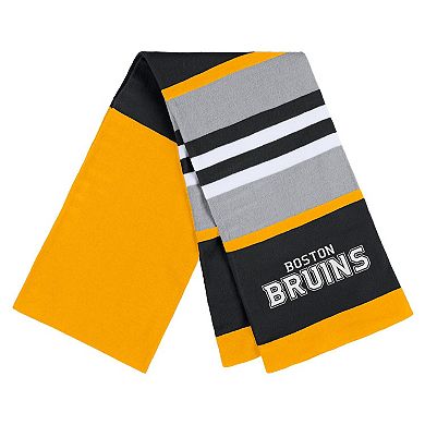 Women's WEAR by Erin Andrews Boston Bruins Stripe Glove & Scarf Set