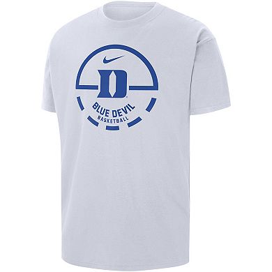 Men's Nike White Duke Blue Devils Free Throw Basketball T-Shirt