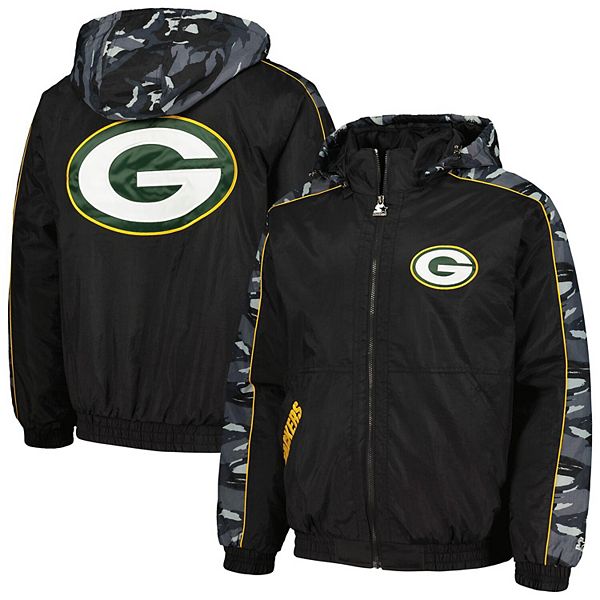 Men's Starter Black Green Bay Packers Thursday Night Gridiron Full