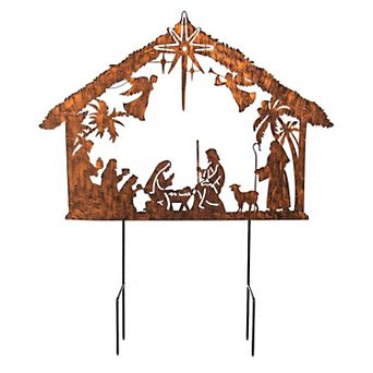 Evergreen Enterprises Solar Illuminated Nativity Stake