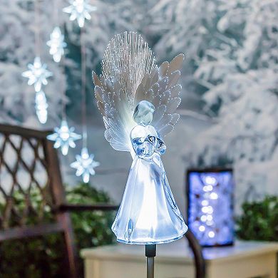 Evergreen Enterprises Angel Fiber Optic Garden Stake