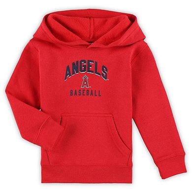 Toddler Red/Gray Los Angeles Angels Play-By-Play Pullover Fleece Hoodie & Pants Set