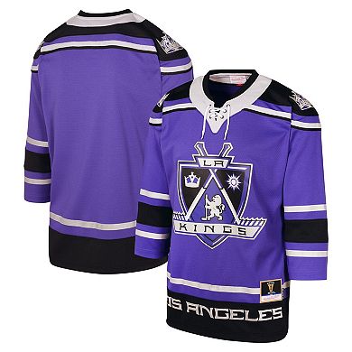 Youth Mitchell & Ness  Purple Los Angeles Kings 2002 Blue Line Player Jersey