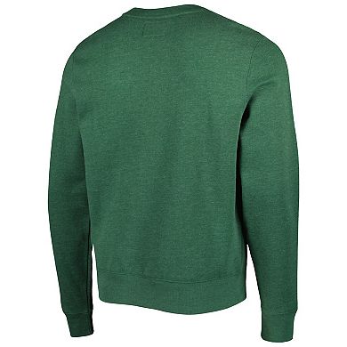 Men's '47 Heathered Green Green Bay Packers Bypass Tribeca Pullover Sweatshirt