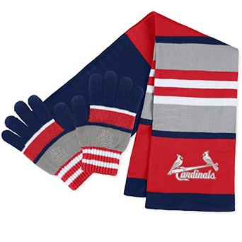 Women's WEAR by Erin Andrews St. Louis Cardinals Stripe Glove & Scarf Set