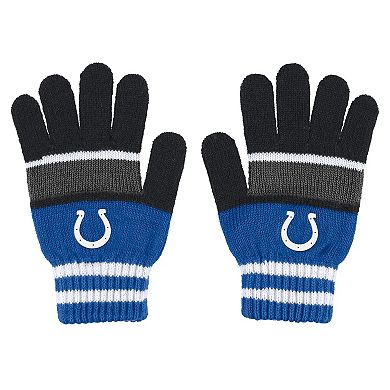 Women's WEAR by Erin Andrews Indianapolis Colts Stripe Glove & Scarf Set