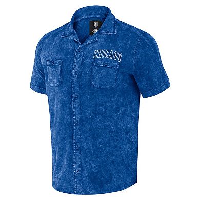 Men's Darius Rucker Collection by Fanatics Royal Chicago Cubs Denim Team Color Button-Up Shirt