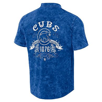 Men's Darius Rucker Collection by Fanatics Royal Chicago Cubs Denim Team Color Button-Up Shirt