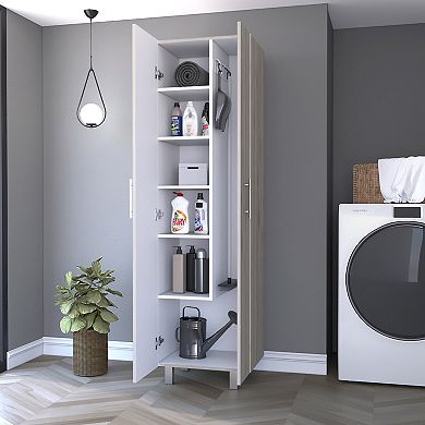 Brooklyn 46 Kitchen Island, Two Shelves, Two Drawers