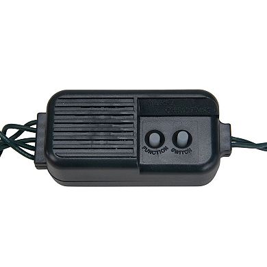 40-Count Red Bells with Musical Christmas Light Set 13ft Green Wire