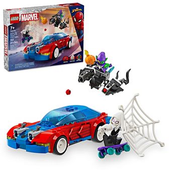 LEGO Marvel Spider-Man Race Car & Venom Green Goblin Building Toy 76279 (227 Pieces)