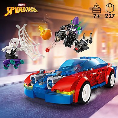 LEGO Marvel Spider-Man Race Car & Venom Green Goblin Building Toy 76279 (227 Pieces)
