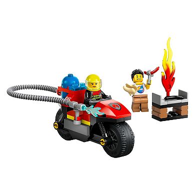 LEGO City Fire Rescue Motorcycle Toy Building Set 60410