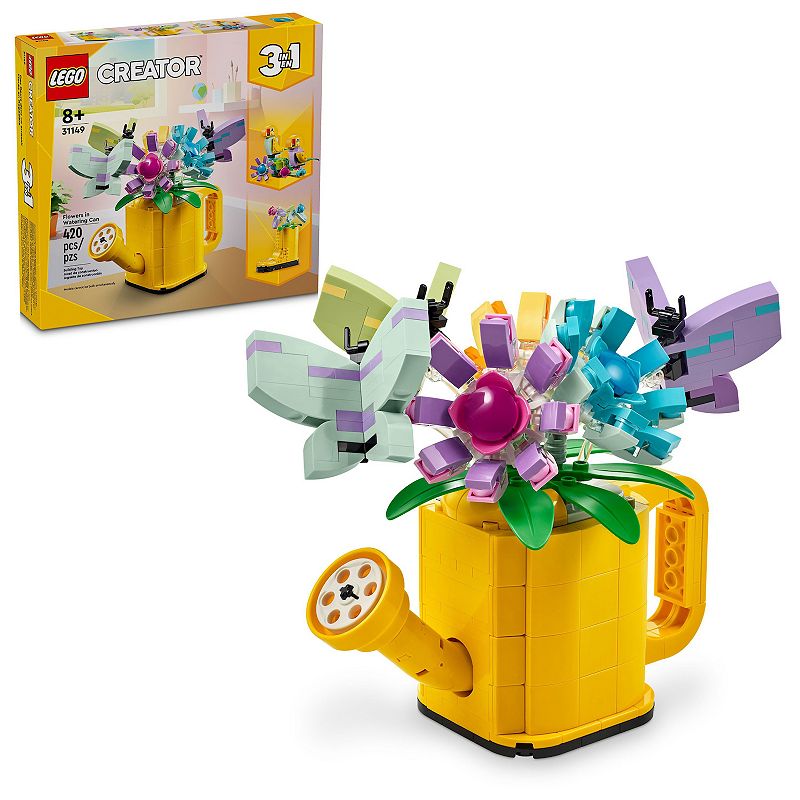 LEGO - Creator 3 in 1 Flowers in Watering Can Building Toy 31149