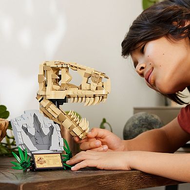LEGO Jurassic World Dinosaur Fossils: T-Rex Skull Toy for Kids 76964