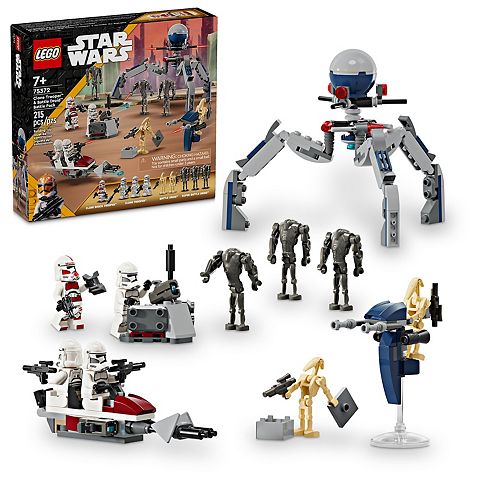 Детские конструкторы LEGO Star Wars Clone Trooper & Battle Droid Battle Pack, 75372