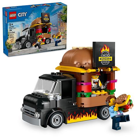 Детские конструкторы LEGO City Burger Truck Toy Building Set, Pretend Play Toy 60404