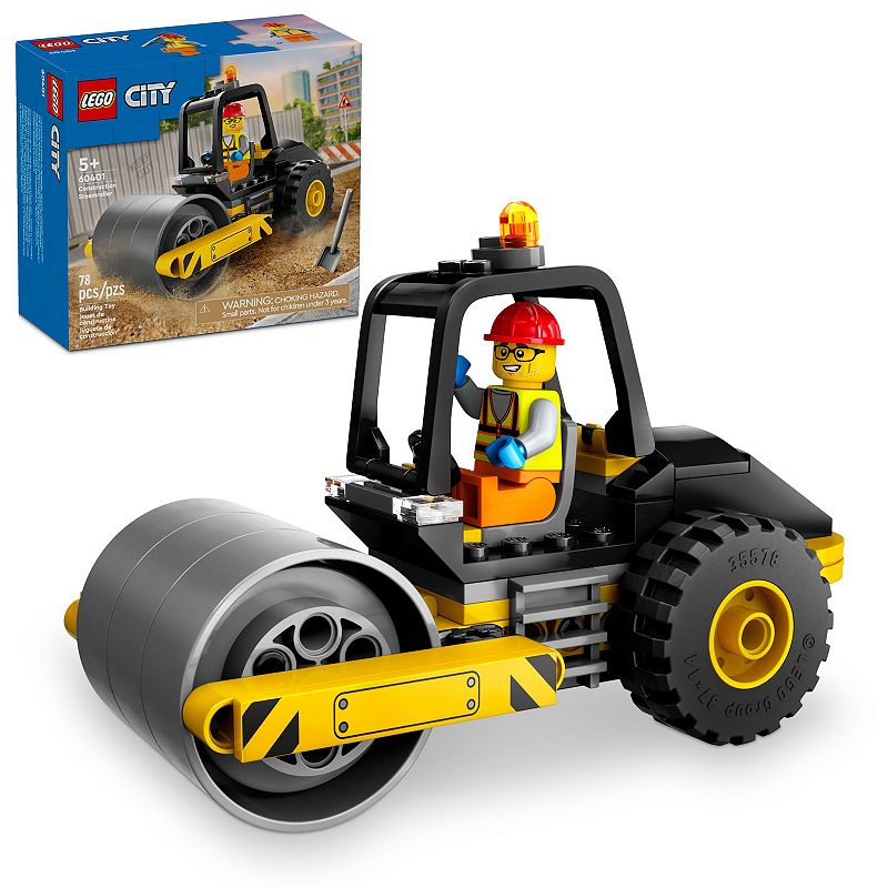 LEGO - City Construction Steamroller Toy Set For Kids 60401