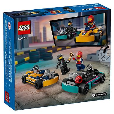 LEGO City Go-Karts and Race Drivers Toy Set for Kids 60400