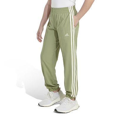 adidas Girls 3 Stripe Woven Joggers