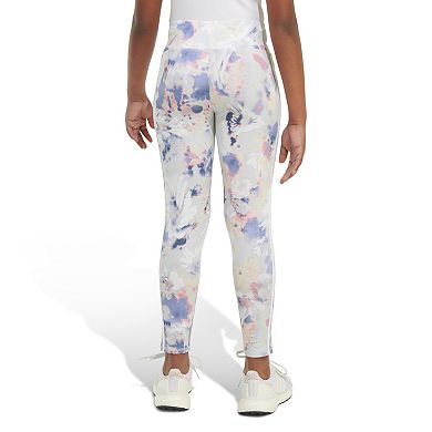 Girls 8-20 adidas Watercolor Floral Print 3-Stripe Leggings