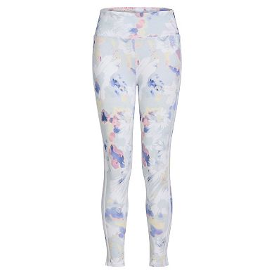 Girls 8-20 adidas Watercolor Floral Print 3-Stripe Leggings