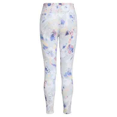 Girls 8-20 adidas Watercolor Floral Print 3-Stripe Leggings