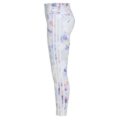 Girls 8 20 adidas Watercolor Floral Print 3 Stripe Leggings