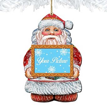 Santa Christmas Picture Frame Ornaments Ornament For Photo Christmas Decor