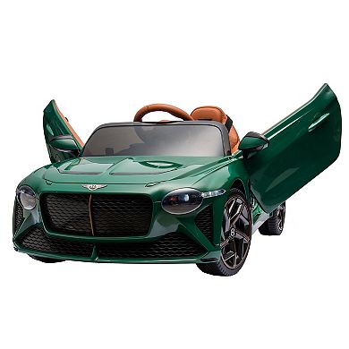 F.c Design Licensed Bentley Mulsanne 12v Kids Ride-on Car W/ Remote Control, 3 Speeds, Power Display