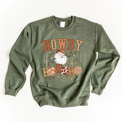 Western Santa Ho Ho Ho - Women's Graphic Sweatshirt