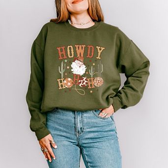 Western Santa Ho Ho Ho - Women's Graphic Sweatshirt