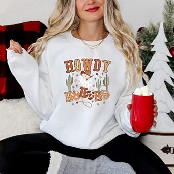 Western Santa Ho Ho Ho - Women's Graphic Sweatshirt