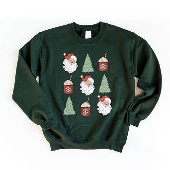 Simply Sage Market Tree and Mug Collage Sweatshirt