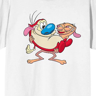 Men's Ren & Stimpy Holding Friends Graphic Tee