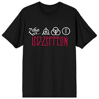 Men's Led Zeppelin Icon Black Graphic Tee