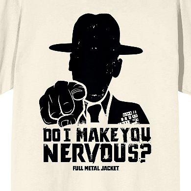 Men's Full Metal Jacket Do I Make You Nervous Graphic Tee