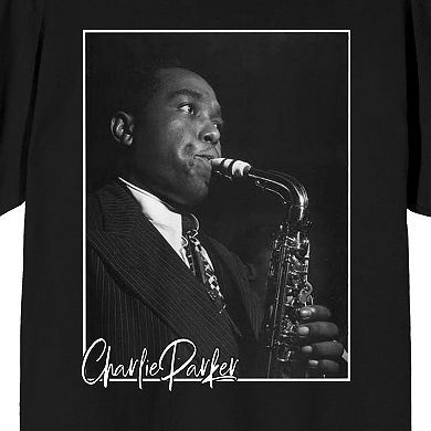 Men's Charlie Parker Playing Graphic Tee
