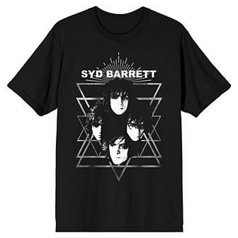 Men's Syd Barrett Triangle Faces Graphic Tee